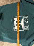 OBEY Propaganda Icon Face Graphic Teal Green Crewneck Sweatshirt GT-0219