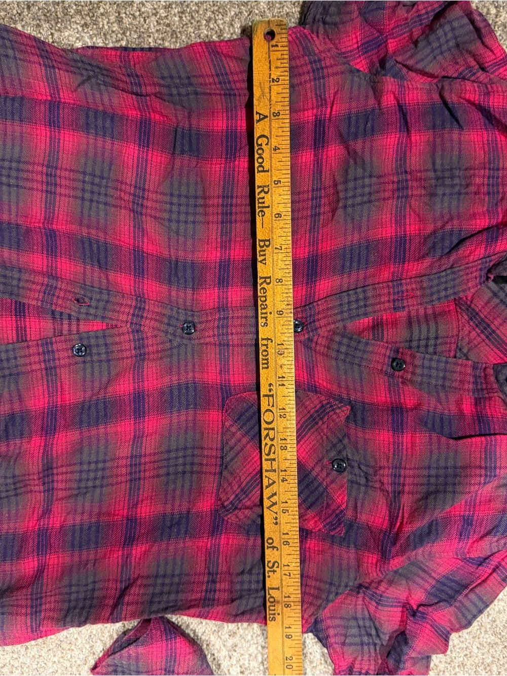 Rails L’Amour Broken Heart Red Plaid Flannel Shirt XS GT-0221