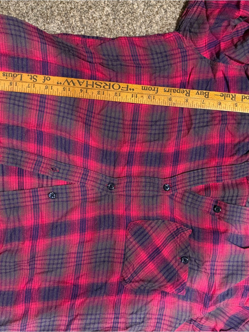 Rails L’Amour Broken Heart Red Plaid Flannel Shirt XS GT-0221