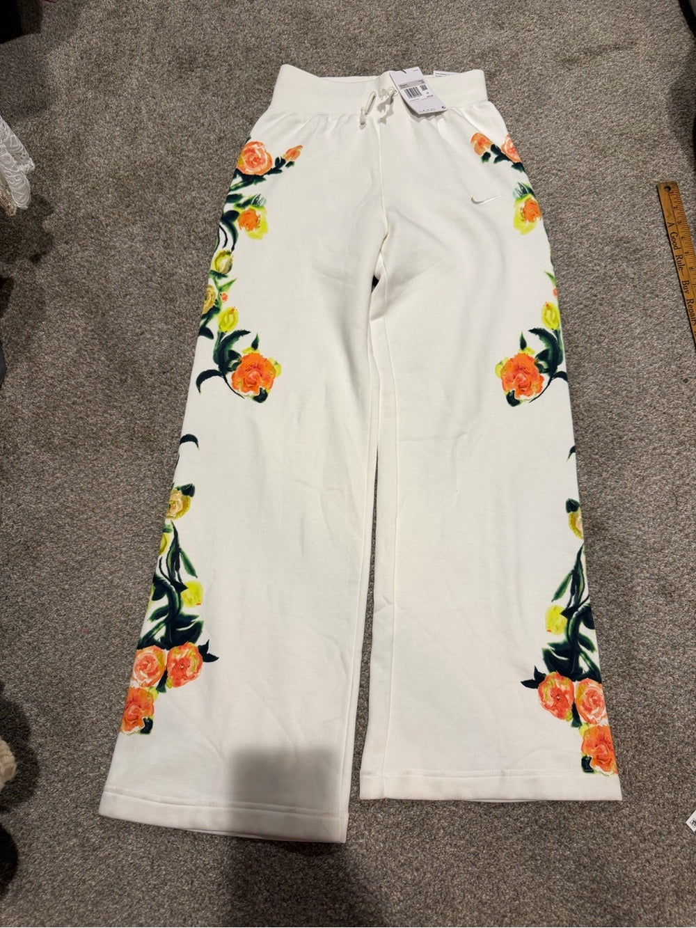 Nike Phoenix Fleece Floral Wide Leg Sweatpants XS NWT GT-0255