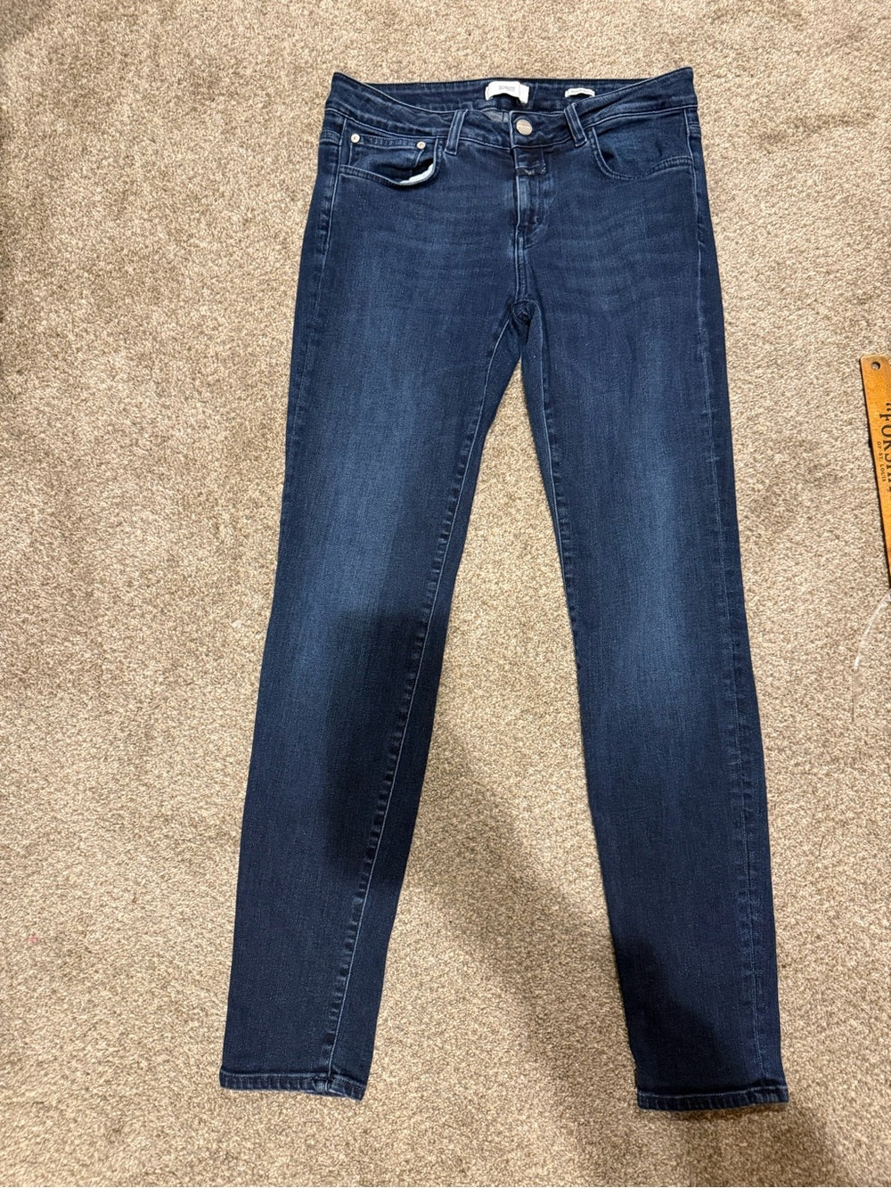 CLOSED Baker Long Skinny Jeans 25 Dark Wash Italian Denim GT-0256