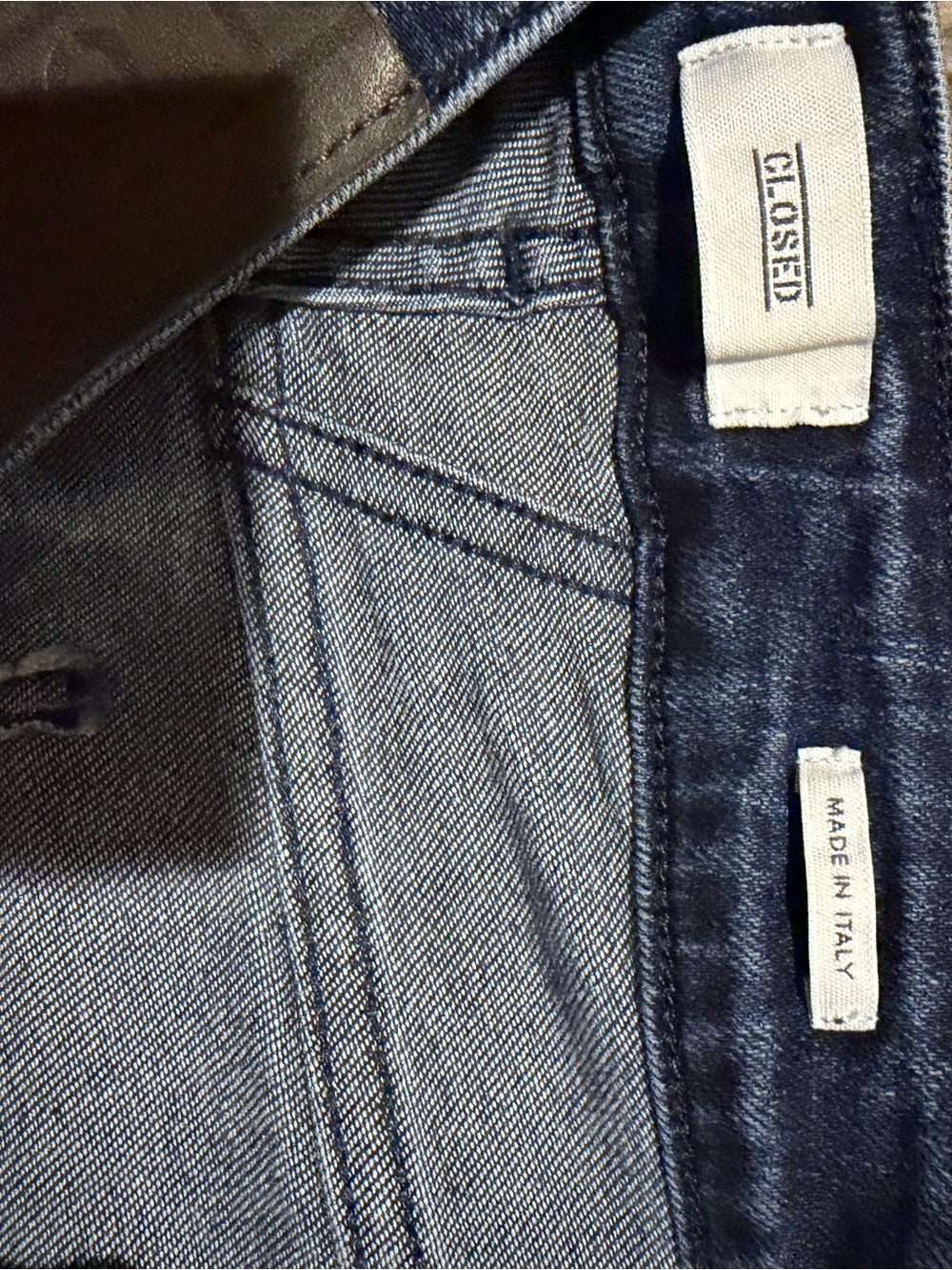 CLOSED Baker Long Skinny Jeans 25 Dark Wash Italian Denim GT-0256