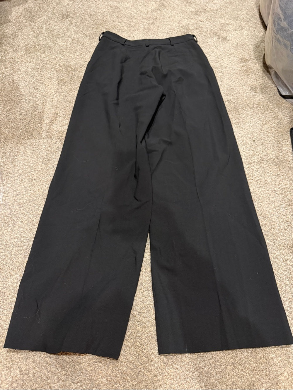Armani Collezioni Black Tailored Dress Pants Size 4 Wide Leg GT-0259