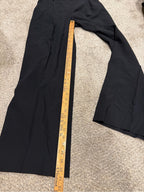 Armani Collezioni Black Tailored Dress Pants Size 4 Wide Leg GT-0259
