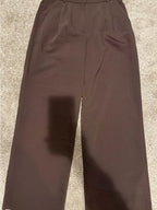 Abercrombie Sloane Tailored Pants Brown Wide Leg 30 Regular GT-0260