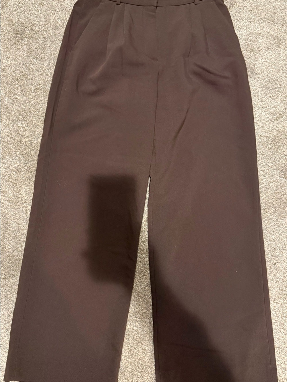 Abercrombie Sloane Tailored Pants Brown Wide Leg 30 Regular GT-0260