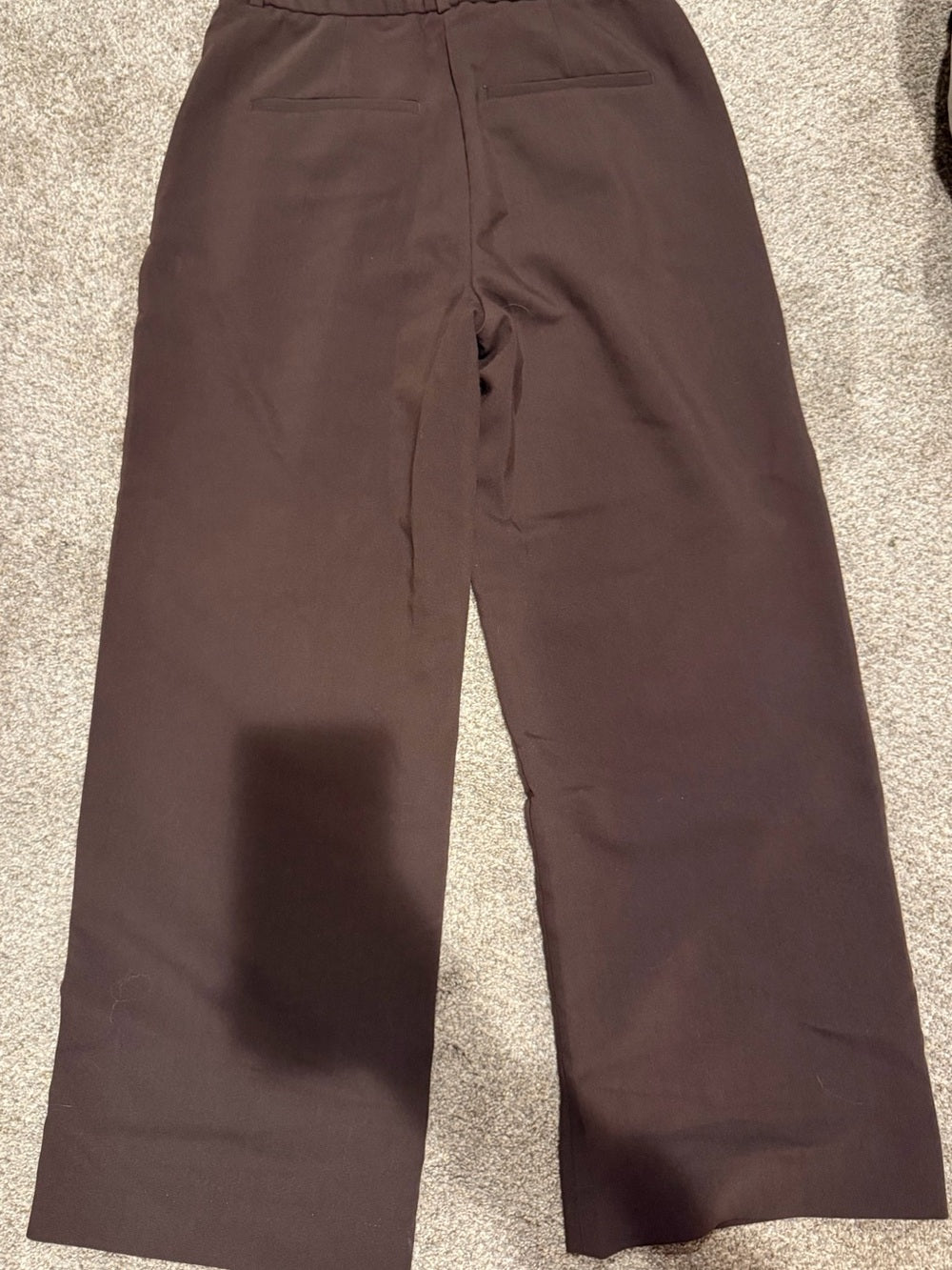 Abercrombie Sloane Tailored Pants Brown Wide Leg 30 Regular GT-0260