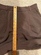 Abercrombie Sloane Tailored Pants Brown Wide Leg 30 Regular GT-0260