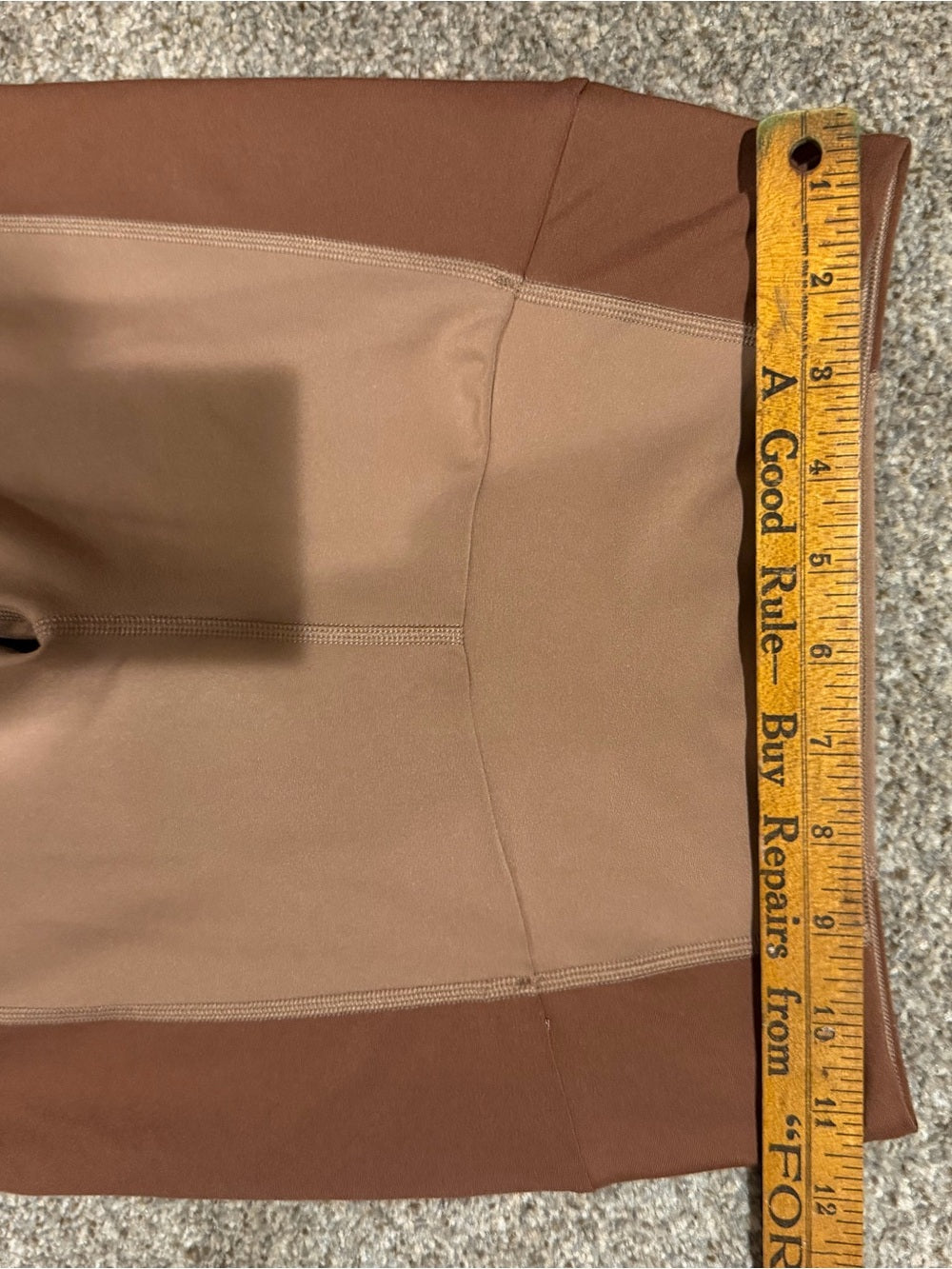 YPB Abercrombie Curve Love Colorblock Leggings Brown White S GT-0262