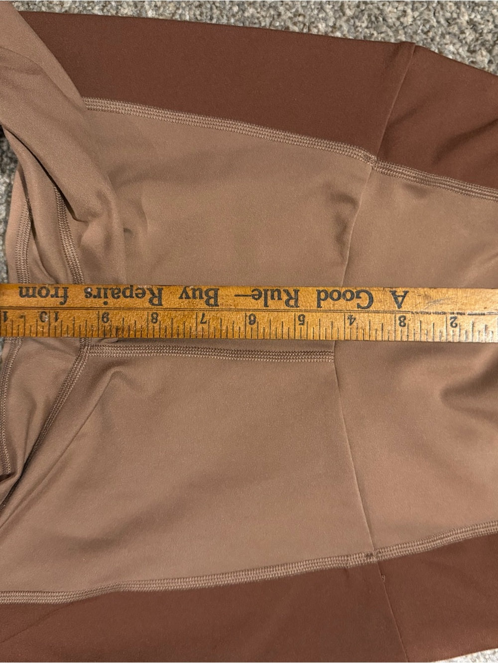 YPB Abercrombie Curve Love Colorblock Leggings Brown White S GT-0262