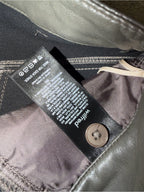 Wilfred Faux Leather Straight Leg Pants Charcoal green Gray Size 8 GT-0263