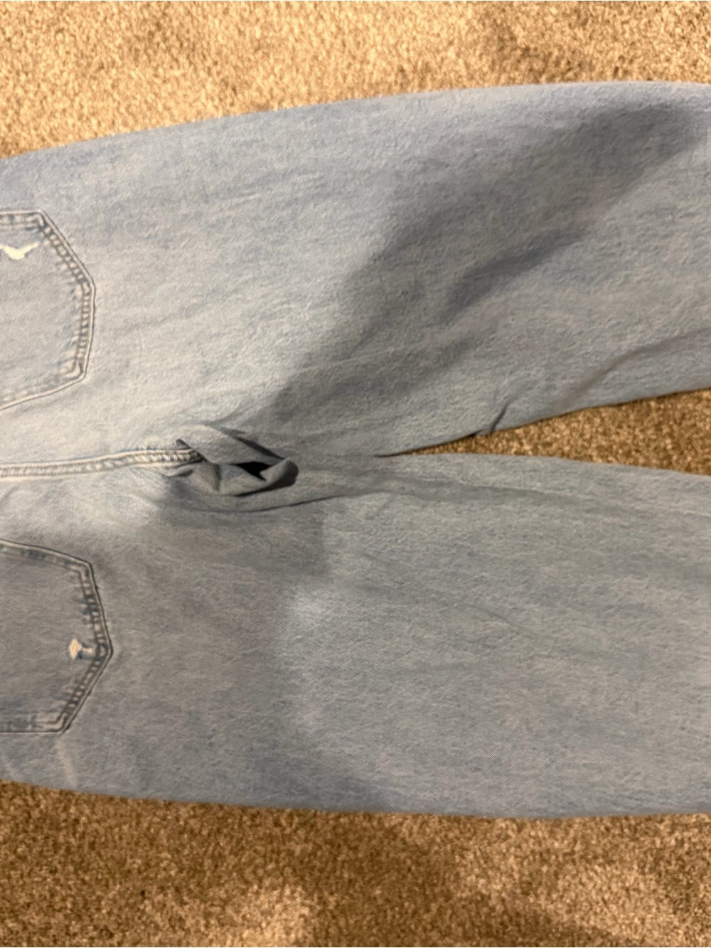 Universal Thread High Rise Easy Barrel Jeans Light Wash Distressed 8 GT-0269