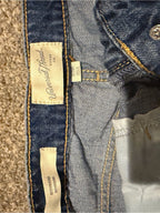 Universal Thread Boyfriend Jeans Patchwork Denim Raw Hem Straight Leg GT-0271