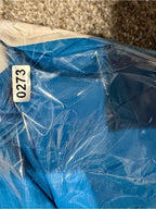 Adidas Blue White Hooded Half Zip Windbreaker Anorak Jacket Women’s S GT-0273