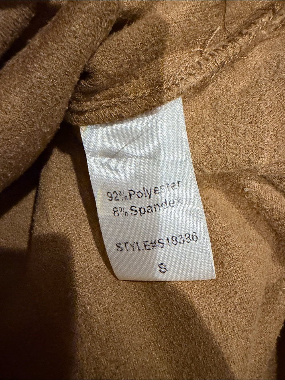 Mustard Seed Camel Faux Suede Button Front Shacket Shirt Jacket S GT-0274