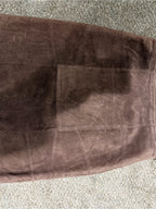 Limited Too Genuine Suede Leather Patchwork Mini Skirt Brown 3Jr GT-0277