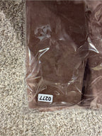 Limited Too Genuine Suede Leather Patchwork Mini Skirt Brown 3Jr GT-0277