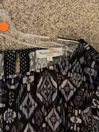 Michael Stars black and gray patterned tunic dress brand and size small label