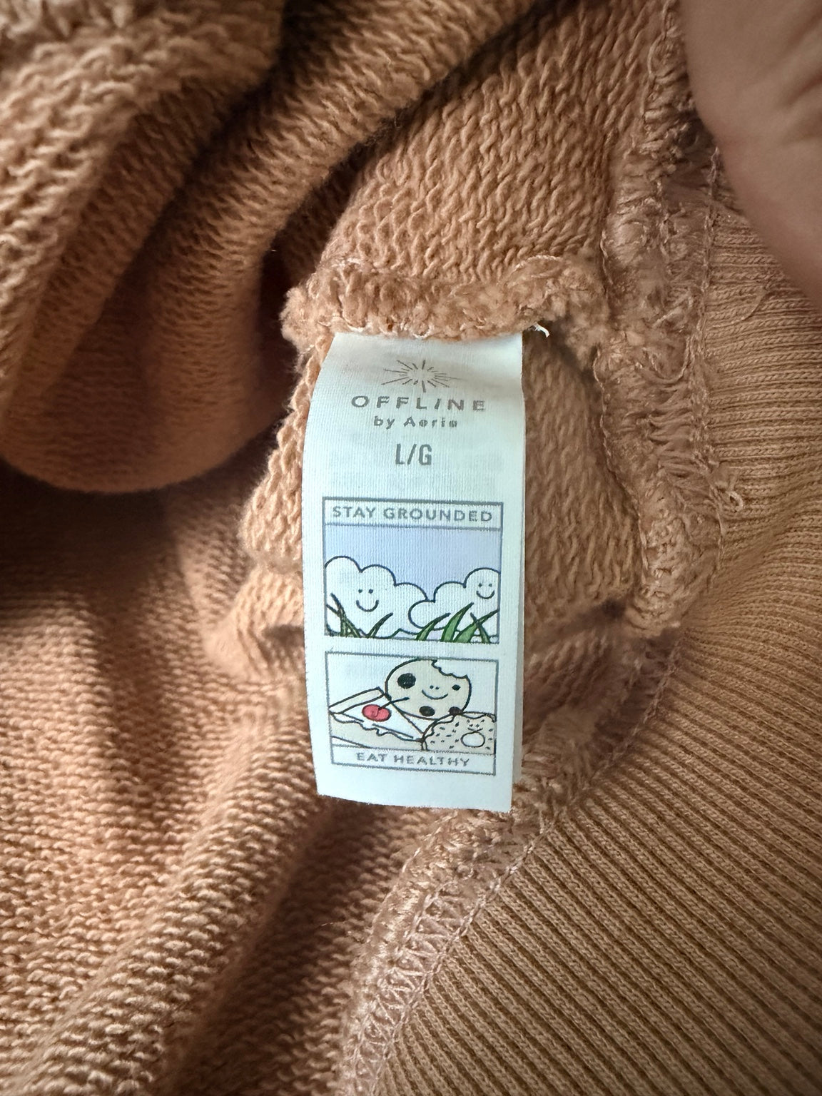 OFFLINE by Aerie sweatshirt inner label
