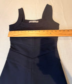 PAIGE black mini sheath dress size XS flat bust measurement