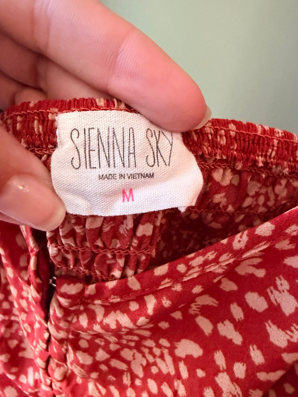 Sienna Sky blouse size M label