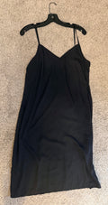 White House Black Market Black Strapless Slip Dress