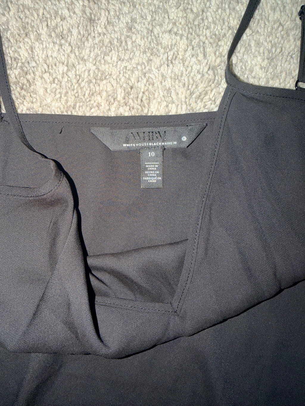 White House Black Market label size 10