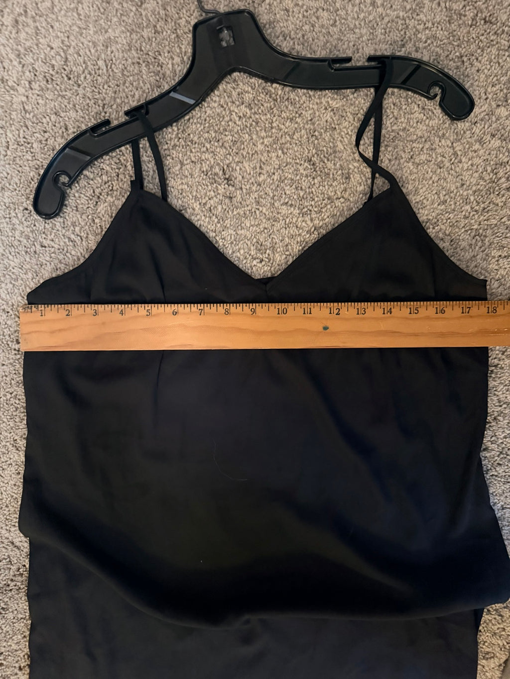 White House Black Market black slip dress size 10 bust measurement