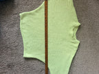 White Crow lime green sweater measurement